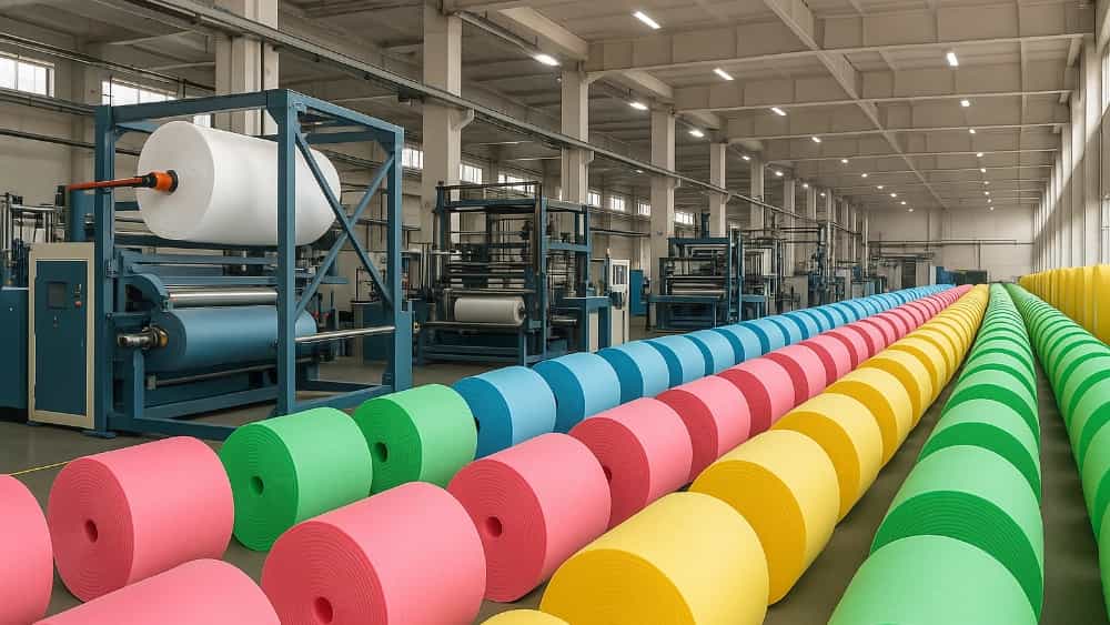 Novian Foam, Foam Roll Factory in Tehran